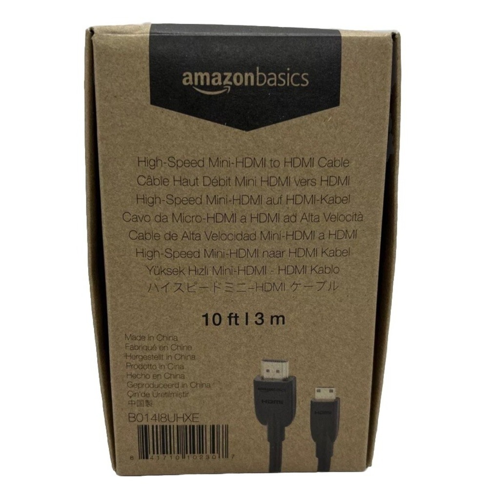 Amazon Basic HDMI Cable 3.0m (Type A Male-Mini Type C Male) High Speed